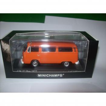 Orange VW T2 1972 Bus Toy – 1:43 Scale