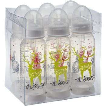 Set Biberon Mezzaluna Beaba Rainbow 240ml Bianco