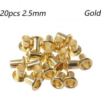 Botones a presión metálicos para muñecas, 20 Uds., 2,5mm, para ropa y zapatos
