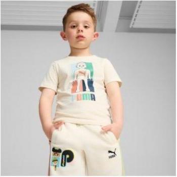 PUMA x PLAYMOBIL Kinder T-Shirt „Bunt“ – Größe 104, Kurzarm