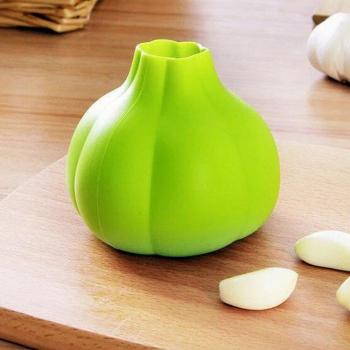 Silicone garlic peeler