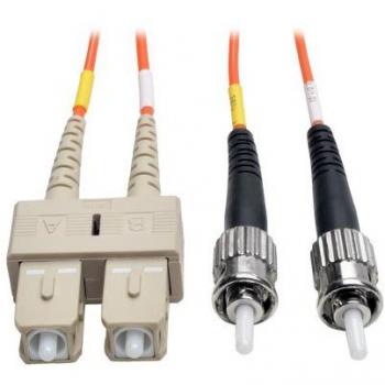 Tripp Lite Duplex Multi-Mode Fiber Optic Patch Cable, 2m
