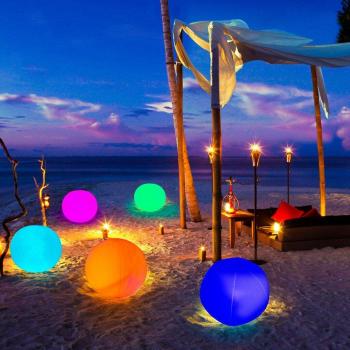 Remote Control LED Beach Ball 16'' for Pool and Beach Games