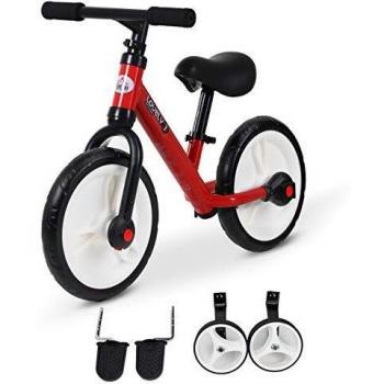 Vélo Draisienne 2 en 1 HOMCOM Roues 11 Acier Rouge
