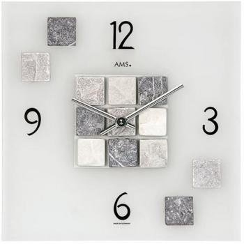 AMS Wanduhr, grau, 30 x 30 cm
