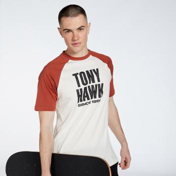 T-shirt Marrone Uomo con Stampa Tony Hawk