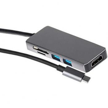 Nikkai USB-C Hub with 4K HDMI and Dual USB-A 3.0