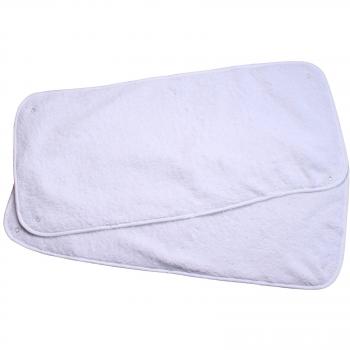 Clair de Lune Deluxe Towelling Changing Mat Topper, White