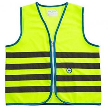 Wowow Fun Gilet de sécurité Enfant Vert Fluo Taille XS/S