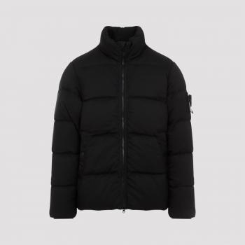 Blouson noir rembourré en duvet Stone Island M