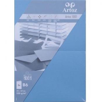 Artoz Karteikarten 1001 B6, 220 g/m², marienblau, 100 Stück