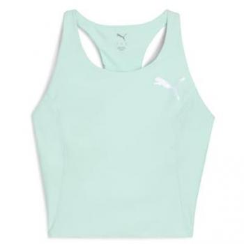 Puma Raceday Crop Tiroteo Verde – Camiseta Técnica