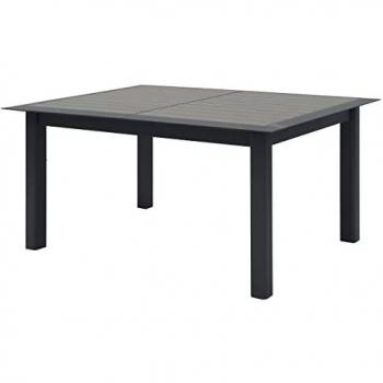 Hespéride Table Extensible 10p – Effet Bois Muscade & Graphite