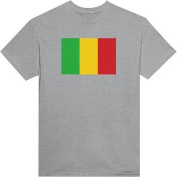 Grey Mali Flag Tee – PixelForma Cotton Shirt