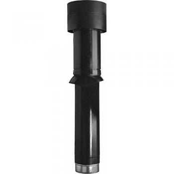 Helios DH‑100S Schwarz Dachhaube, DN 100, Luftstromsteuerung