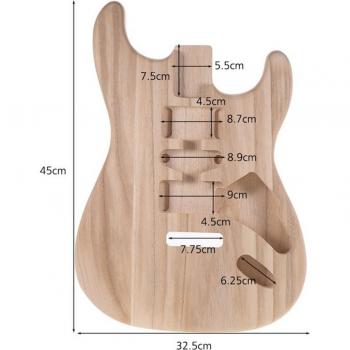 Corps de guitare sycomore à personnaliser