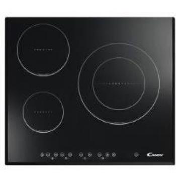 Inducción Candy CIE3640B3, 3 zonas, biselada
