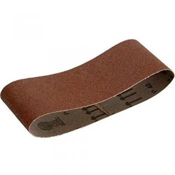 Trio de courroies abrasives 80 grains, format 400 × 60 mm