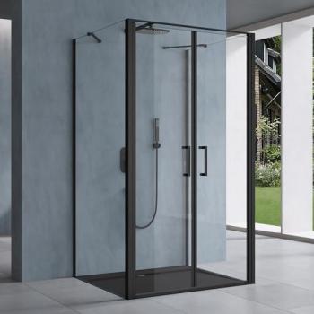Cabine de Douche U Forme 75x120cm Verre Transparent