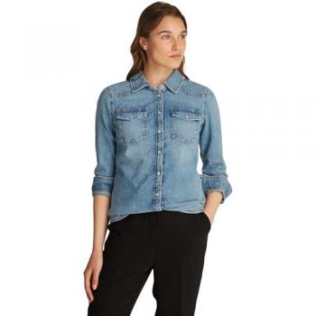 Haut en denim bleu Tommy Hilfiger 36