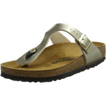 Birkenstock Gizeh Women's Slide Sandal in Gold, Size 35 EU