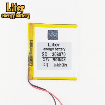 Lithium-Polymer-Akku 306070, 3,7 V, 2000mAh für E-Book, Tablet, PSP, PDA, GPS und DVR