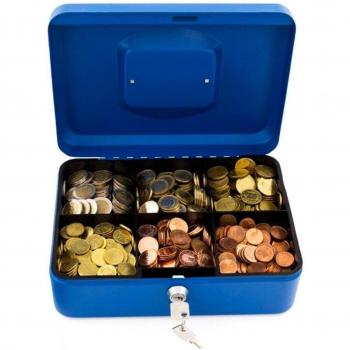 Cassetta di Sicurezza con Vassoio per Monete e 2 Chiavi 30 x 24 cm