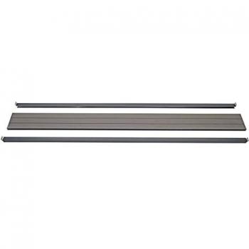 Profil de finition brise-vent 180 cm, Poteaux WPC Sarthe Gris
