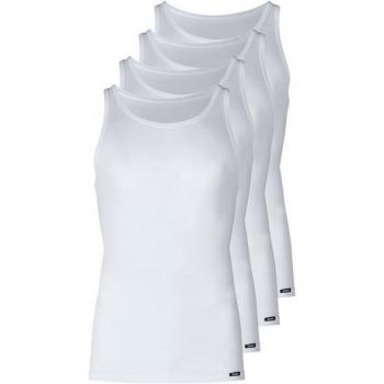 Herren Skiny Tanktop 4er Spar-Set – 4 Stück, weiß, L