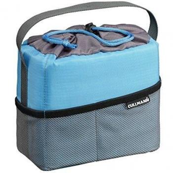 Caja Antigolpes Cullmann 98600 – Bolsa Mediana para Equipos de CSC y DSLR (Azul Cian, Gris)