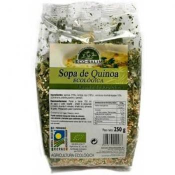 INT-SALIM Sopa de Quinoa Eco con Verduras y Lenteja Roja 250g
