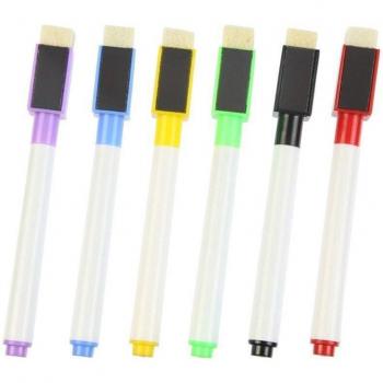 10-Piece Magnetic Dry Erase Markers with Eraser
