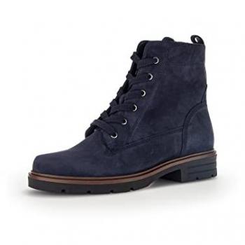 Gabor Damen Stiefelette Blau mit bequemem Blockabsatz