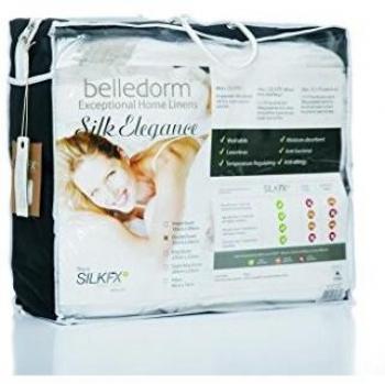 Belledorm Elegance Silk Filled Duvet, 13.5 Tog, White, Single