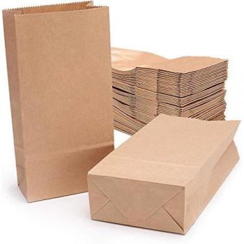 Sac de Rangement en Papier Kraft 30x15.5x10cm 50PCS 70g/m²