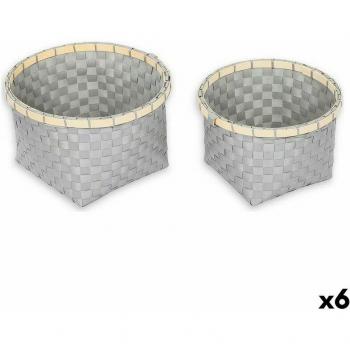 Set de Cestas Confortime 2xRedondo 26x26x17 cm – Pack 6