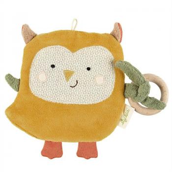 Doudou Enchanté : Chouette Verte 23 cm