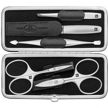 ZWILLING TWINOX Maniküre und Pediküre Etui aus Yakleder, 5-teilig, Schwarz
