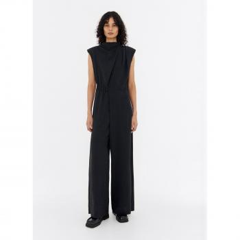 Bimba & Lola Adult Size M Long Black Rhinestone Jumpsuit