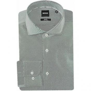 Camicia Boss Hank Maniche Lunghe Verde 39
