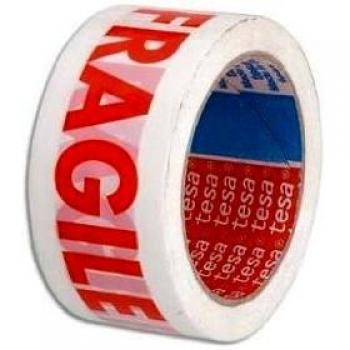 Tesa Protective PackSafe Red and White Tape 50mm Width
