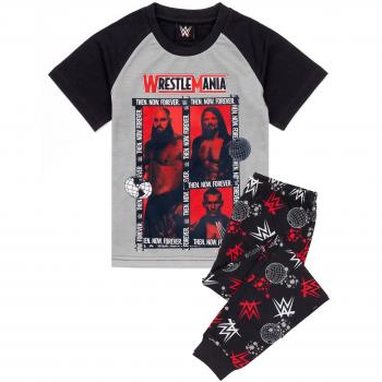 Set de Pijama WWE para Niños con Estampado de Luchadores Gris 8-9 Años