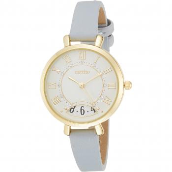 Tova YM054-3 Gold Date Watch with Blue Leather Band – Fieldwork
