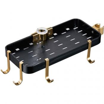 Punch-Free Shower Rod Shelf