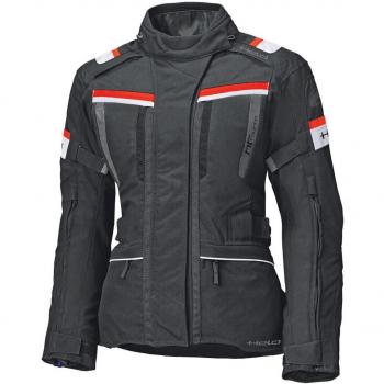 Held Giacca Moto da Donna Tourino Top Impermeabile in Tessuto Nero Rosso 2XL