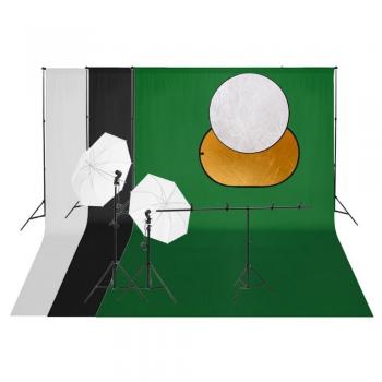 Set Completo per Studio Fotografico con Luci e Fondale
