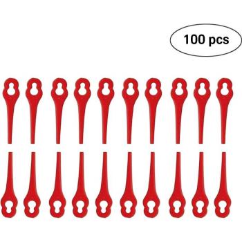 100Pcs 12*7mm Trimmer Blades for Lawn Mower