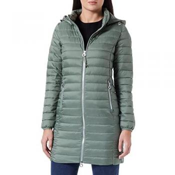 S.Oliver Funktionsmantel Lange Steppjacke mit abnehmbarer Kapuze