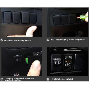 Panneau de Contrôle Pression Pneus – Lecteur OBD TPMS Mitsubishi
