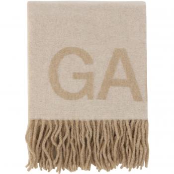 Ganni Fringed Wool Scarf